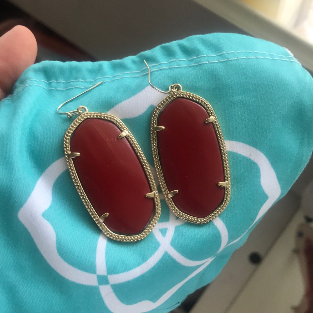 Kendra Scott Danielle Earrings in Red